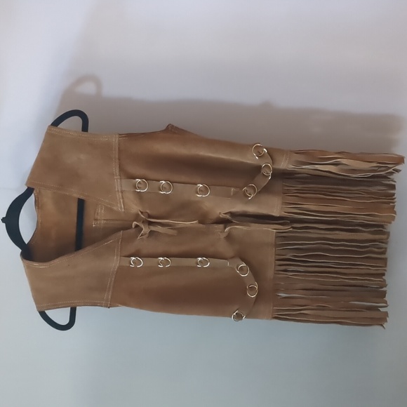 Vintage suede fringe vest - Picture 2 of 6